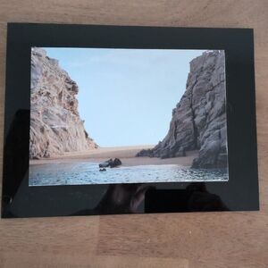 Scenic Coastal Wall Art in Black Frame